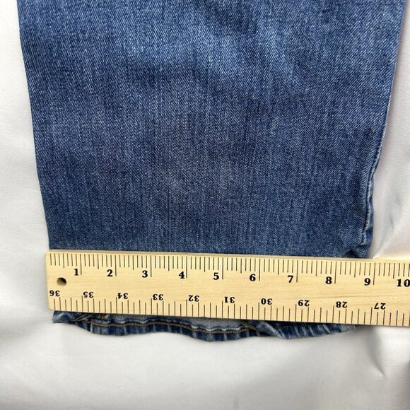 Madewell Women’s Medium Flea Market Flare Overalls in Rita Wash denim Jean f0343 - Picture 7 of 16